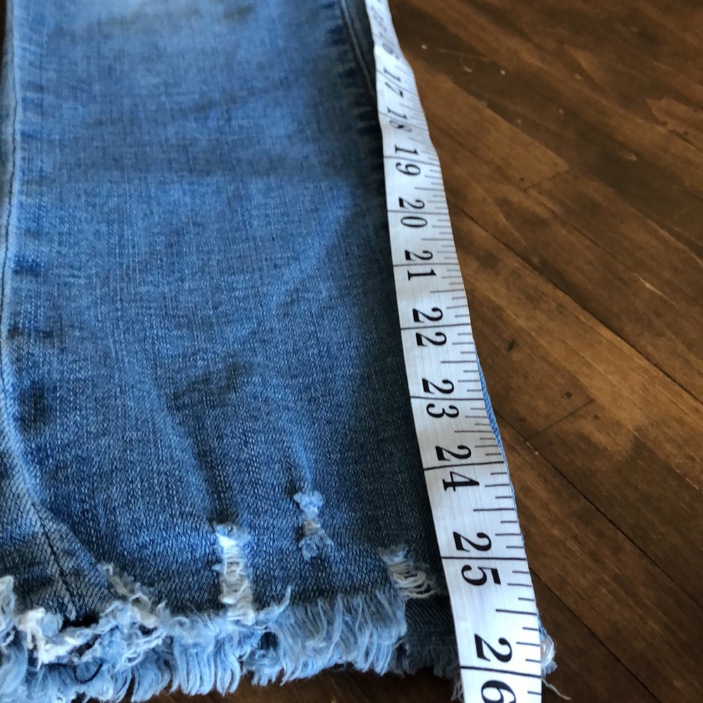 Abercrombie & Fitch Curve Love The Skinny High Rise Jeans Raw Hem Size 26 - Picture 13 of 15